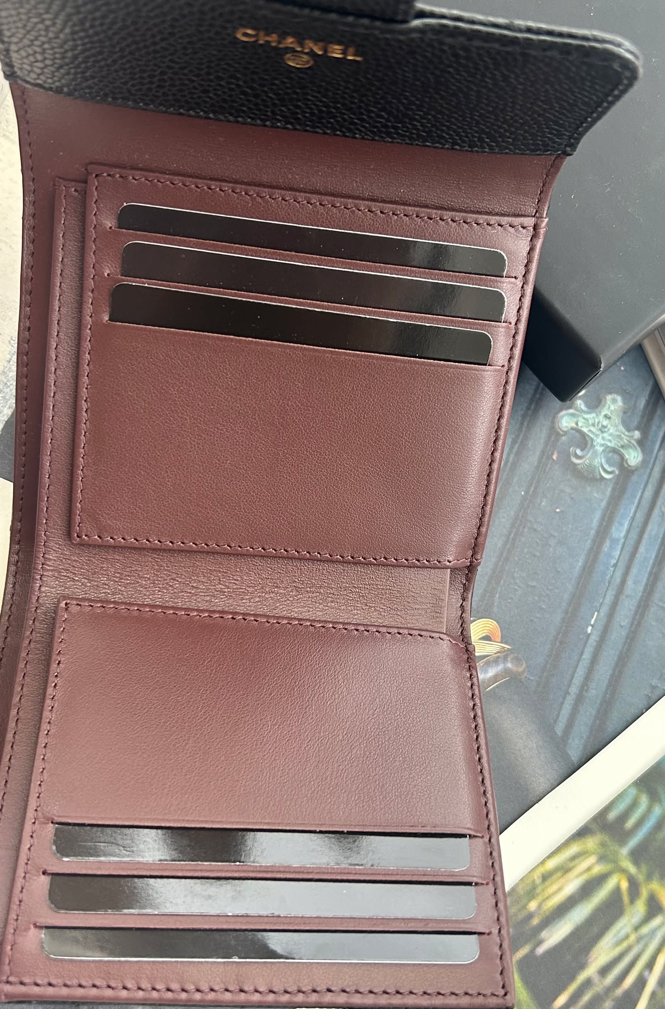 Chanel Trifold small ghw wallet caviar K8GNG1N9 brand new