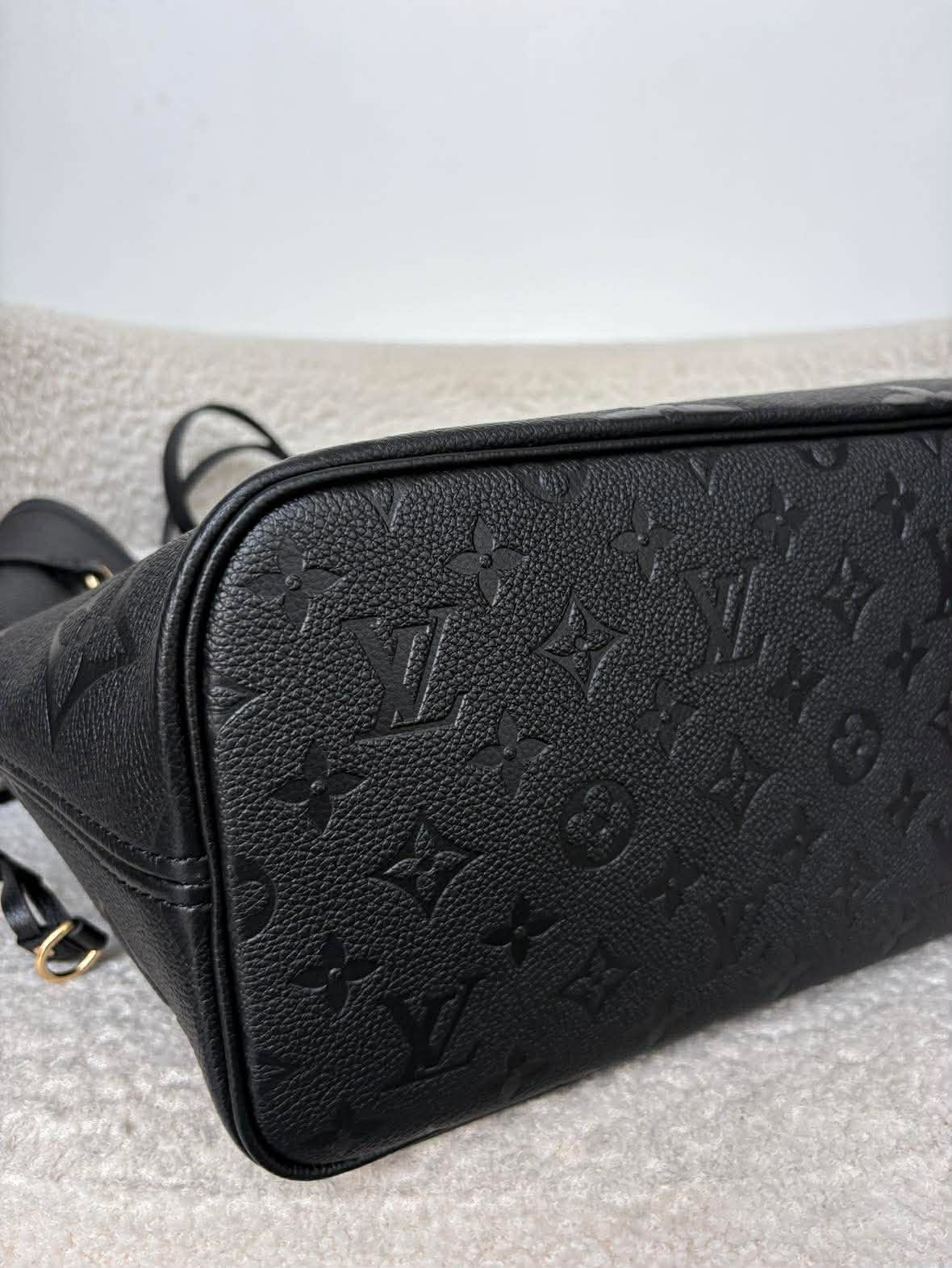 Louis Vuitton neverfull black impriente mm micro Rank A