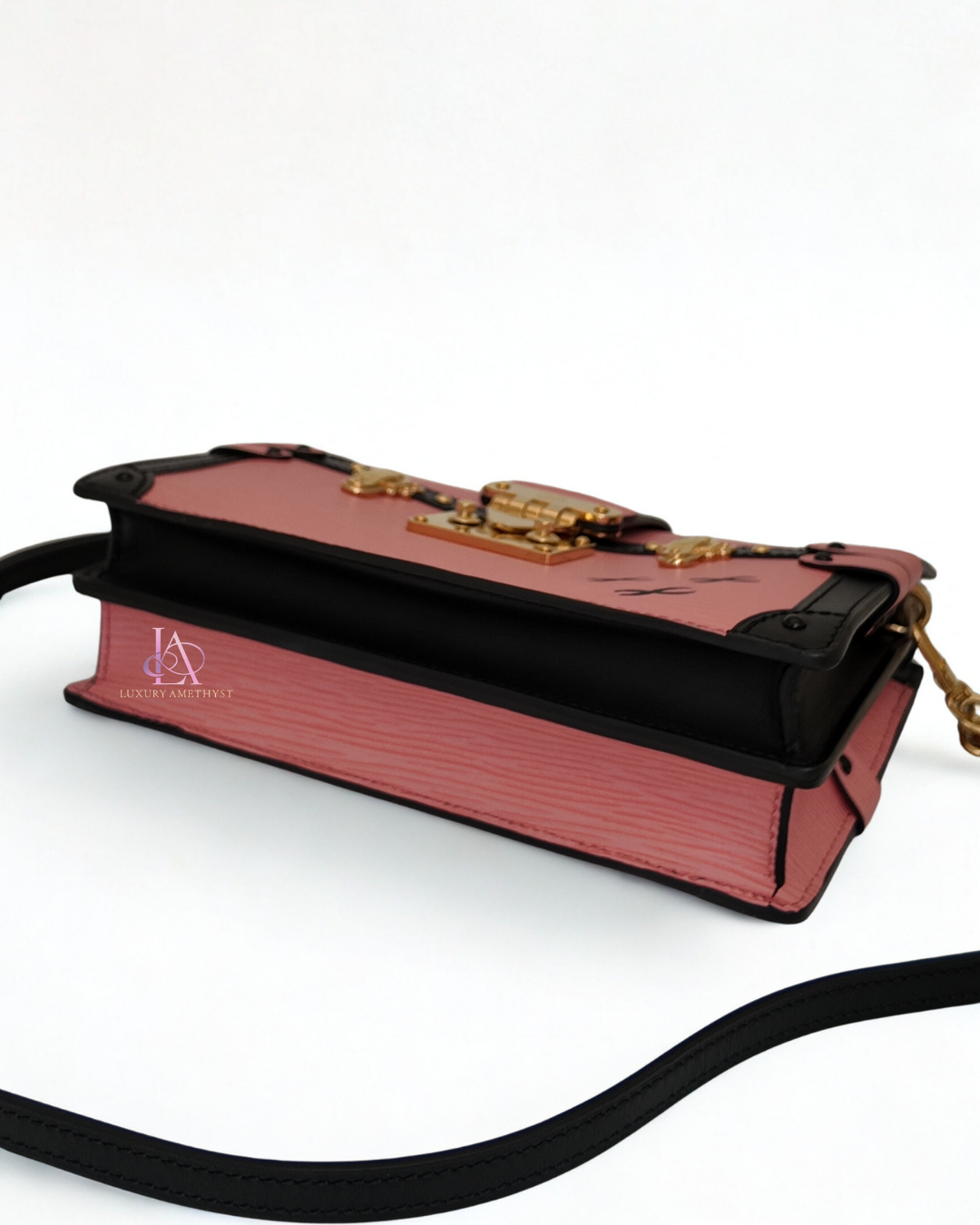 LV Trunk Clutch Micro Epi Pink