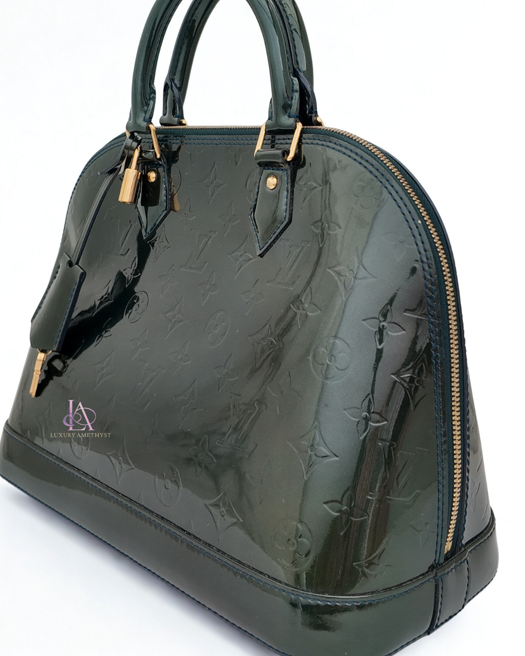 LV Alma Vernis Green PM