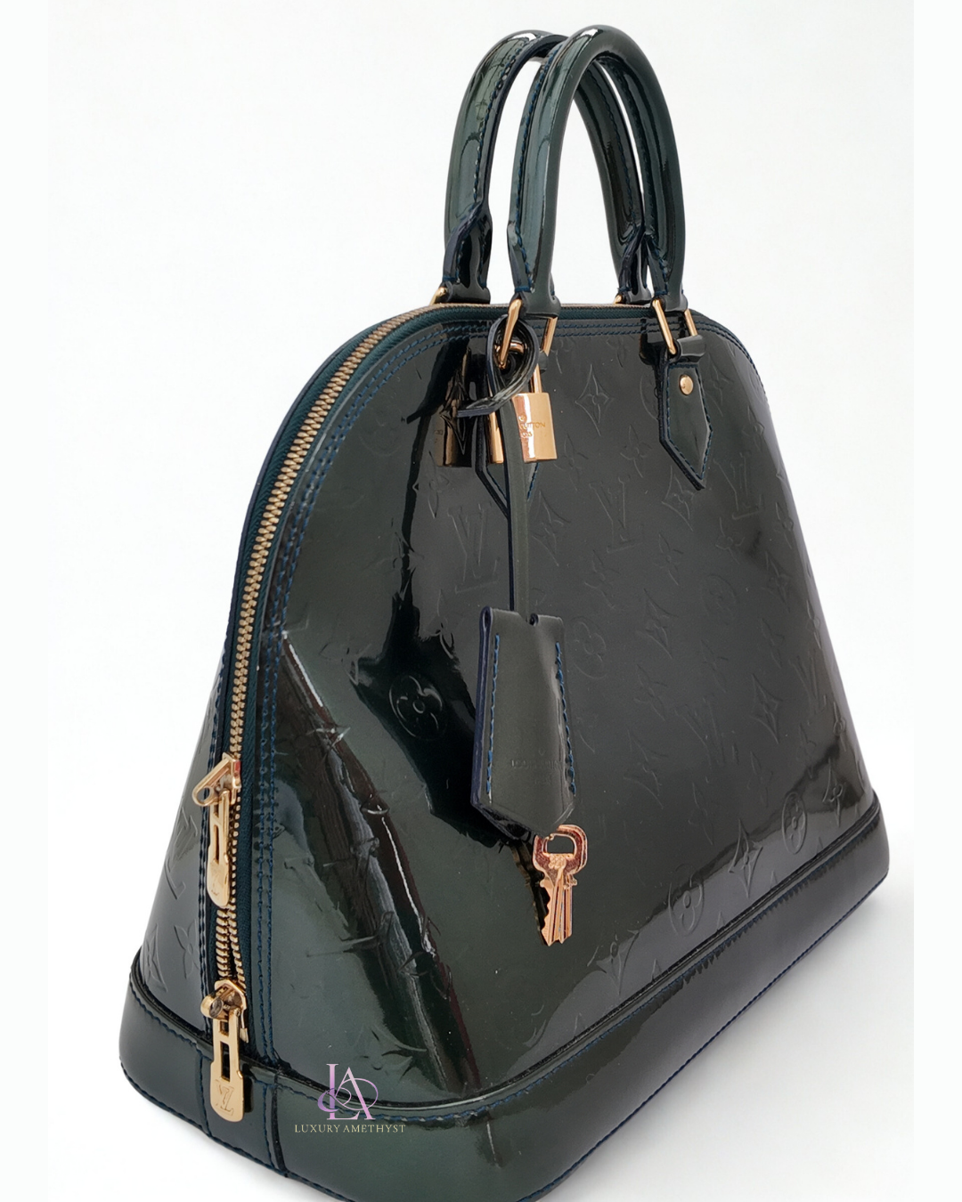 LV Alma Vernis Green PM