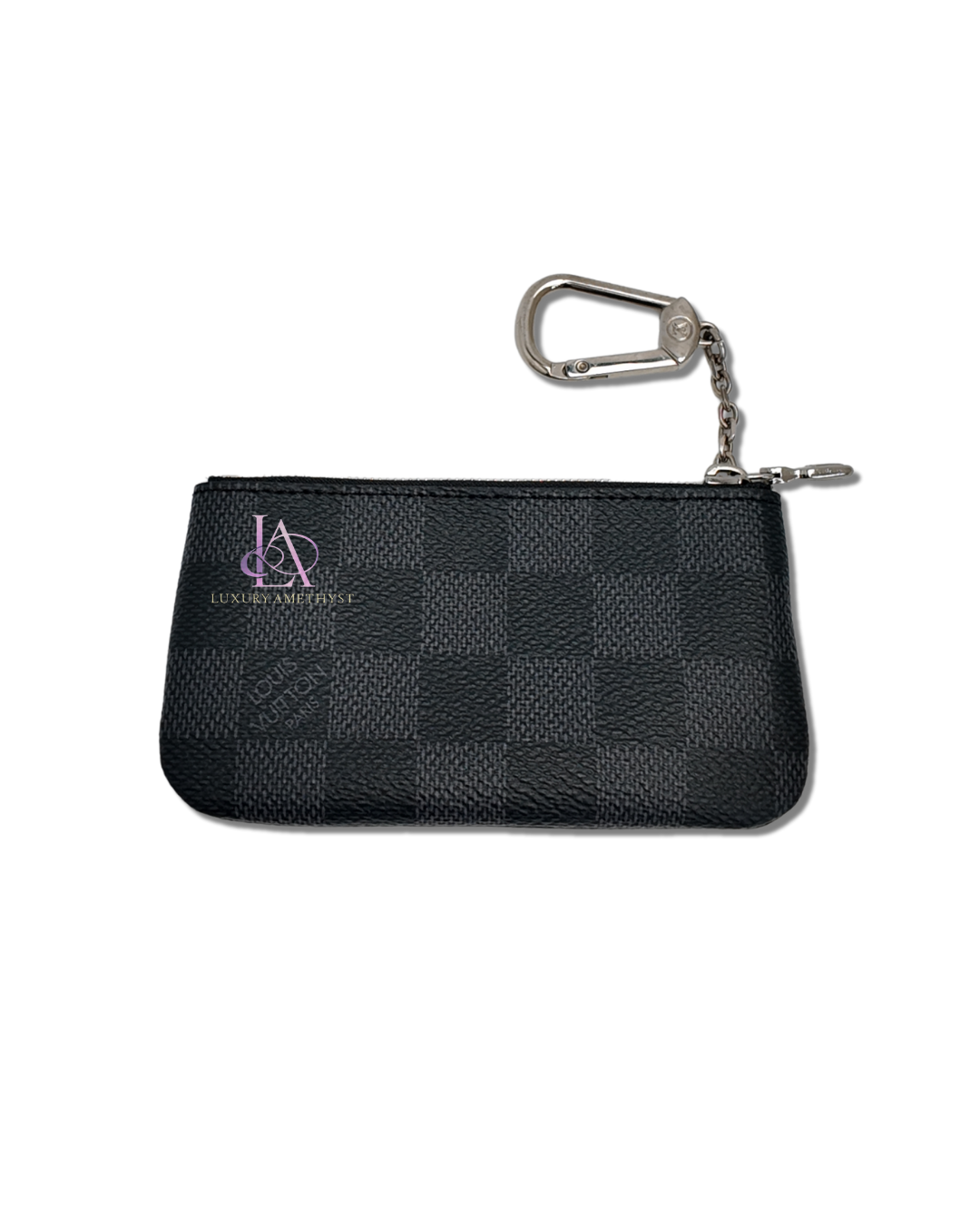 LV Cles Key Pouch Damier Graphite Canvas