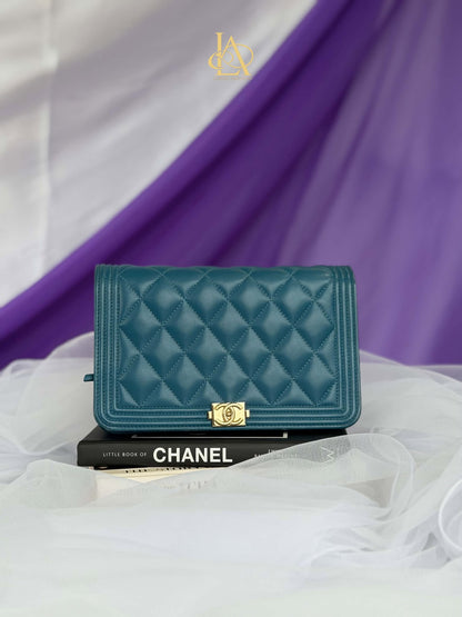 Chanel Leboy Woc Blue Lambskin Series 28