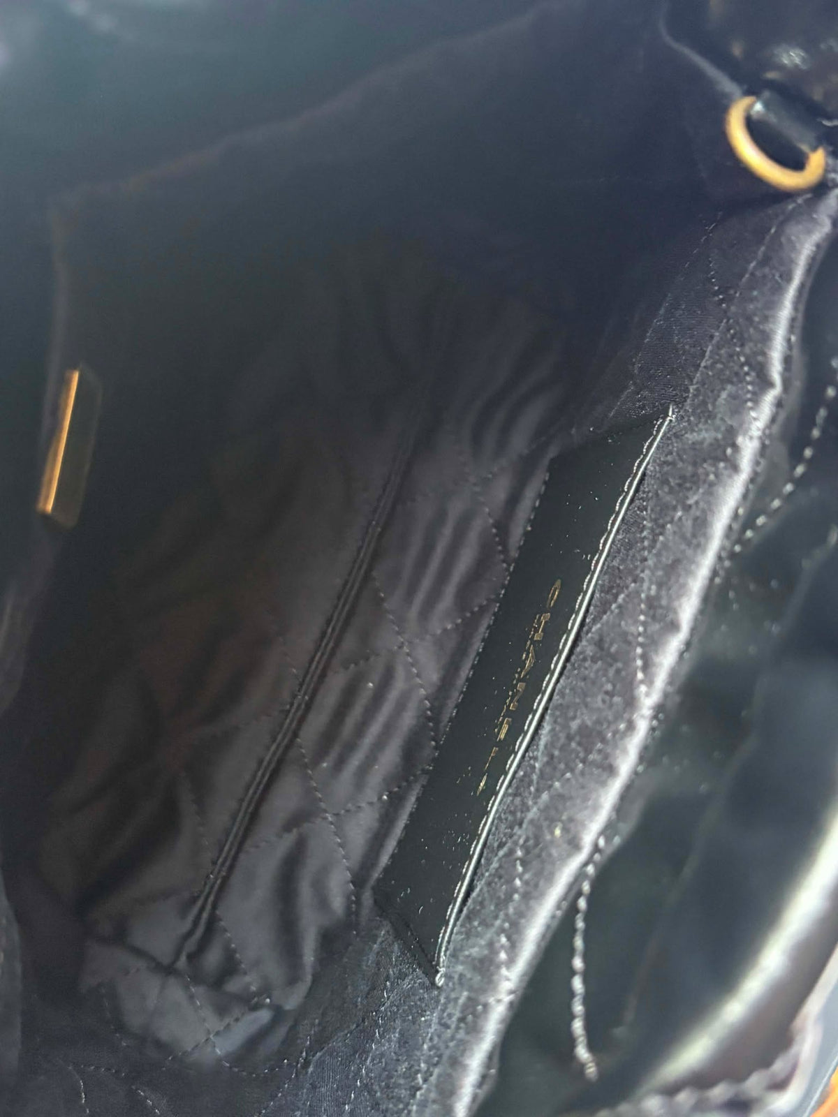 Chanel black mini hobo ghw BN