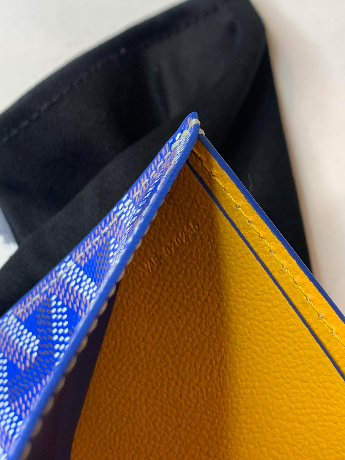 Goyard Bifold Wallet Mens Blue VAR 020236