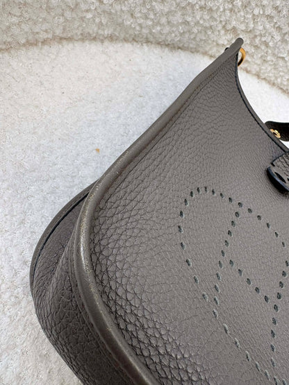 Hermes Tpm gray ghw strap stamp D DS 001 ZP Rank A