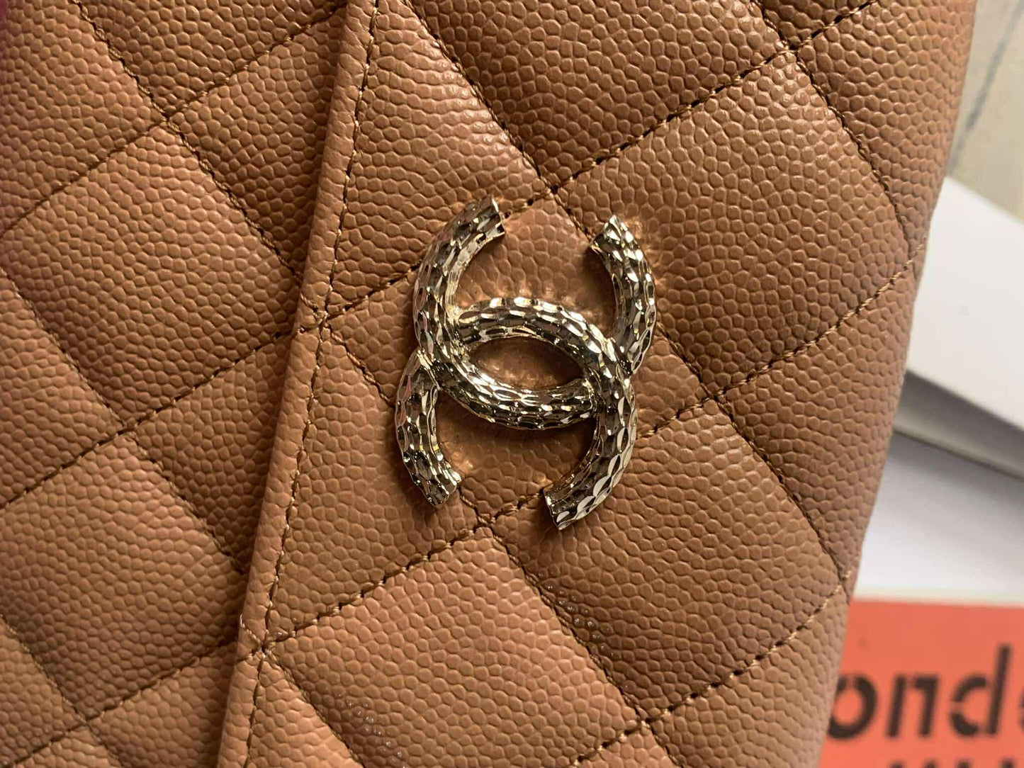 Chanel Passport holder dark beige GHW caviar GHW brand new