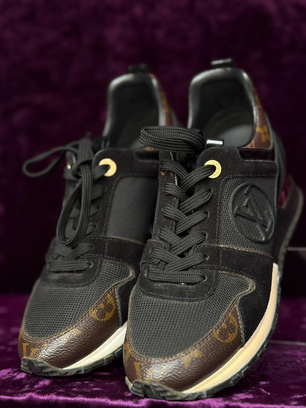 Louis Vuitton Sneaker Mono Black Rank A