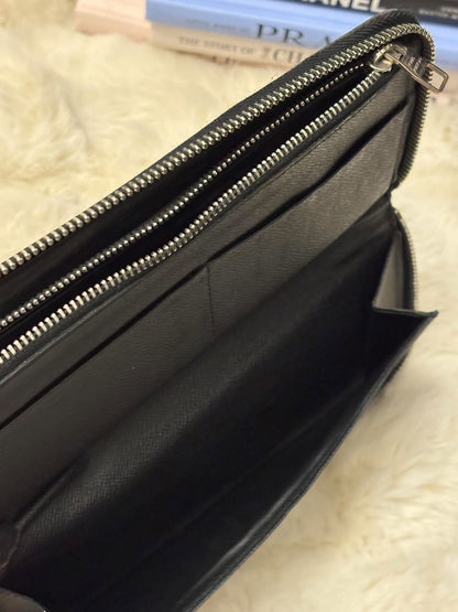 Louis Vuitton Damier Graphite Zippy Wallet LA2196 rank AB