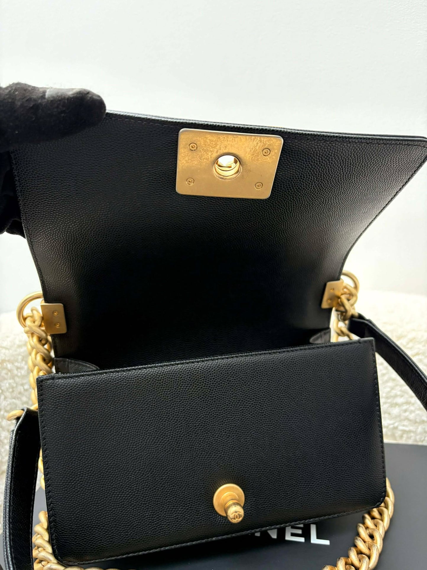 Chanel Leboy Black Small ghw series 29881545
