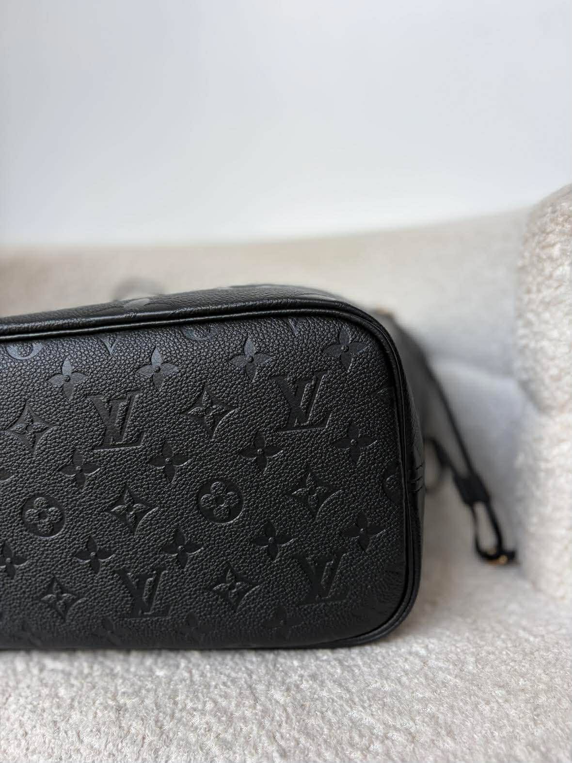 Louis Vuitton neverfull black impriente mm micro Rank A