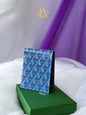 Goyard Bifold Wallet Mens Blue VAR 020236