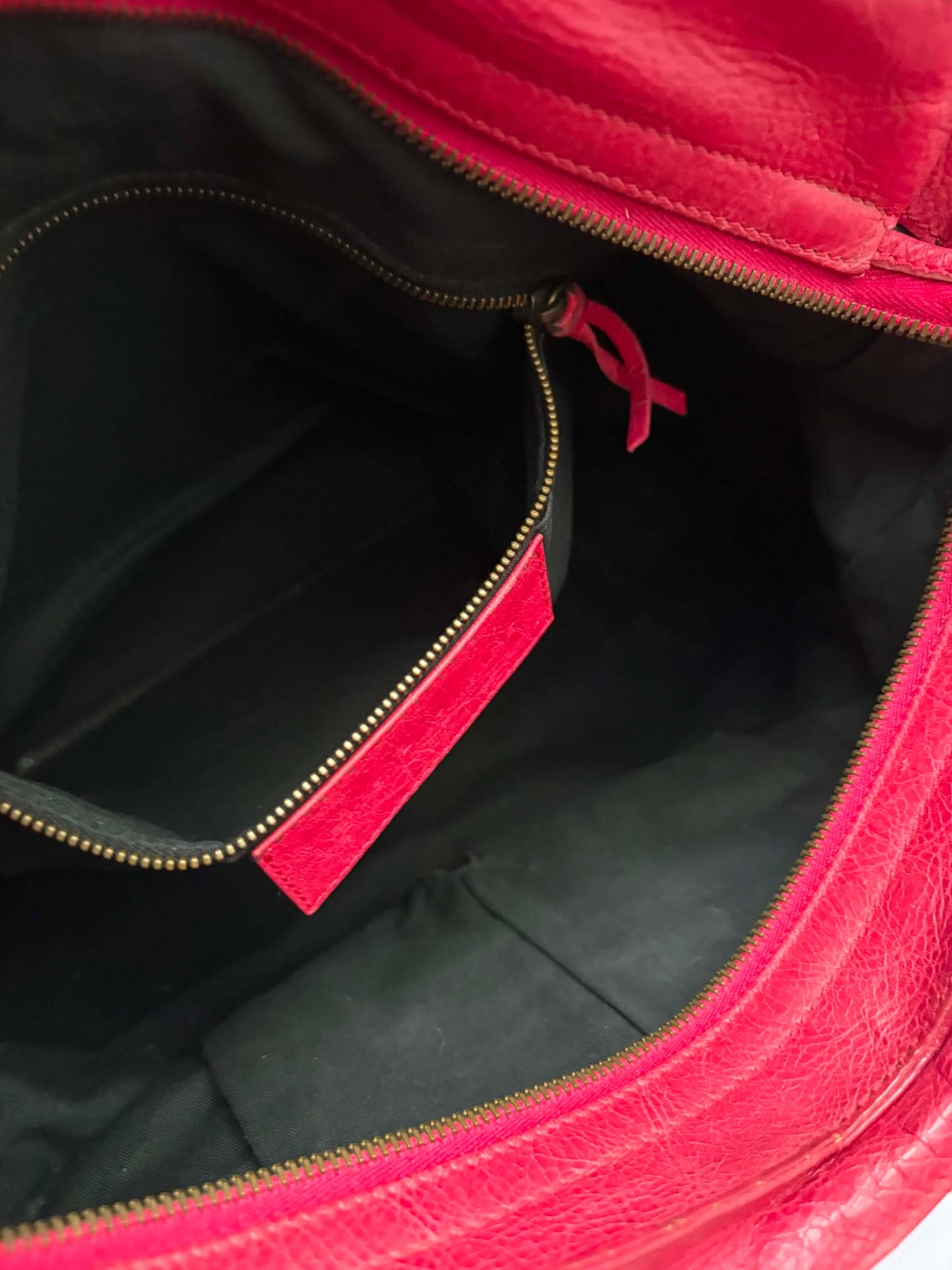 Balenciaga city red rhw with entrupy cert strap Rank A 8.5