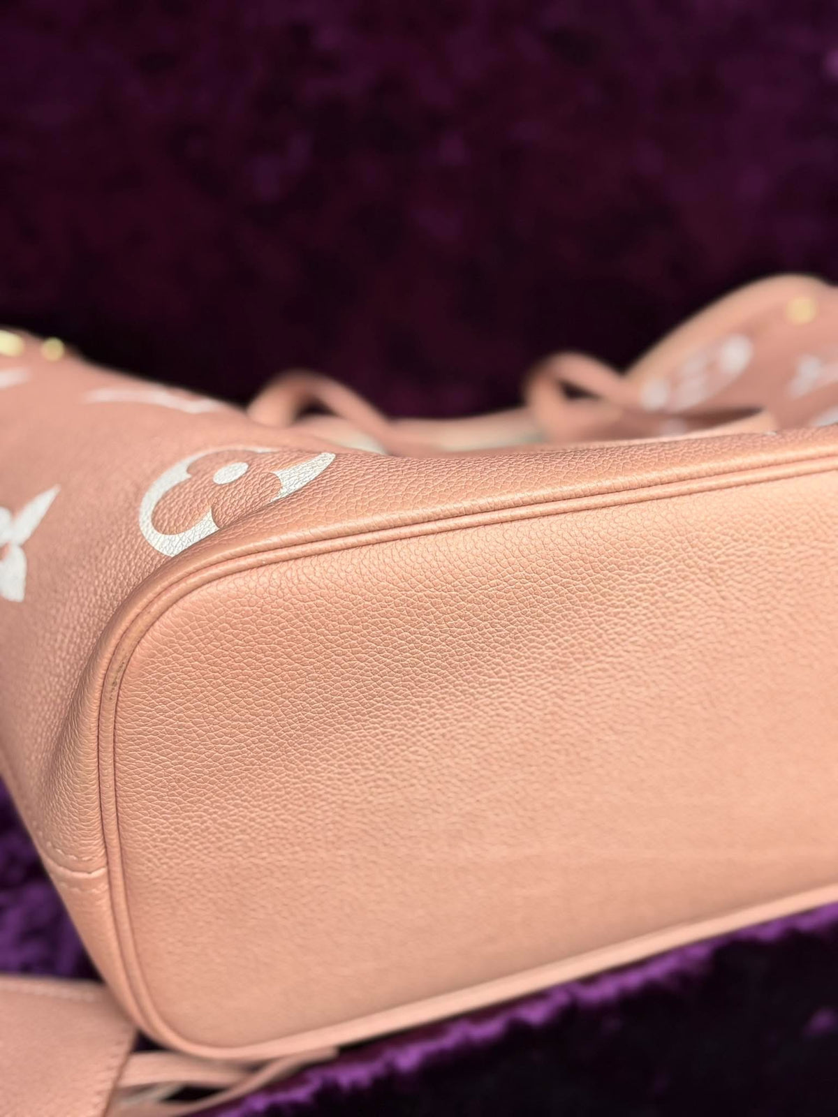 Louis Vuitton Neverfull Pm Impriente Pink Micro Rank A