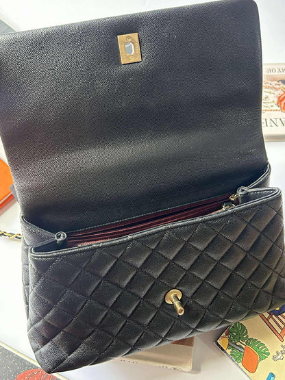 Preloved Chanel Coco Medium Black GHW 8.9/10  25201827