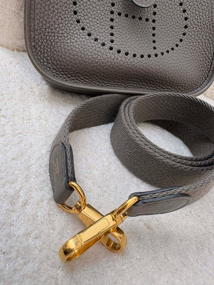 Hermes Tpm gray ghw strap stamp D DS 001 ZP Rank A