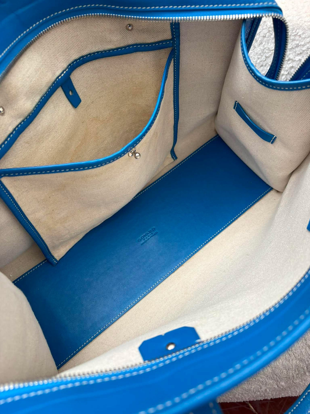 Goyard Goyardine Marquises Tote Sky Blue rank A