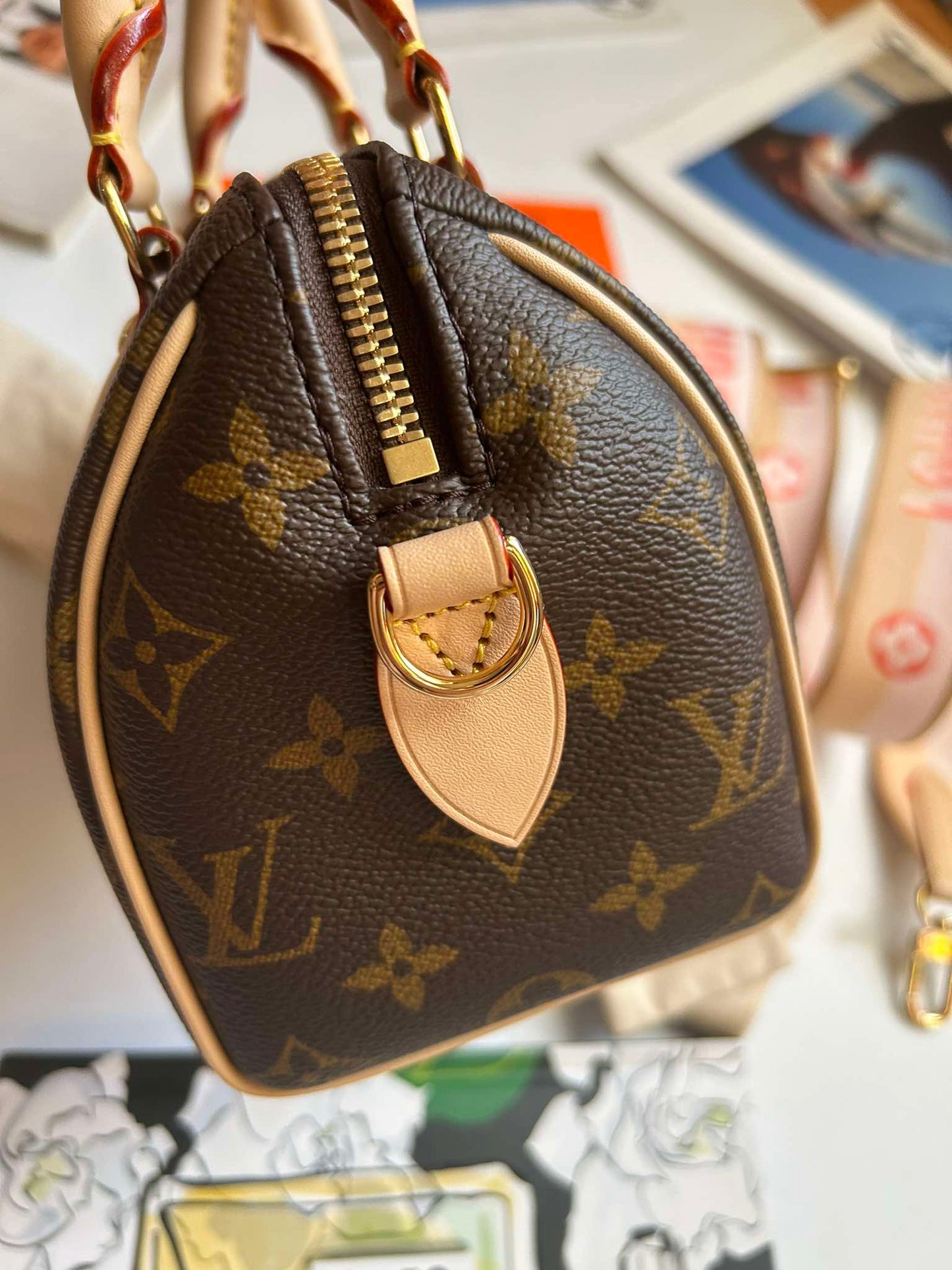 Louis Vuitton Speedy&nbsp;20 monogram pink strap