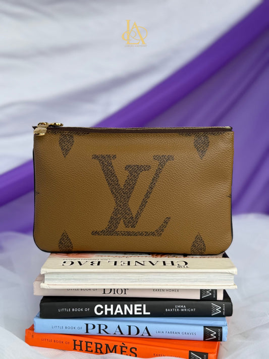 Louis Vuitton double zipreverse brand new