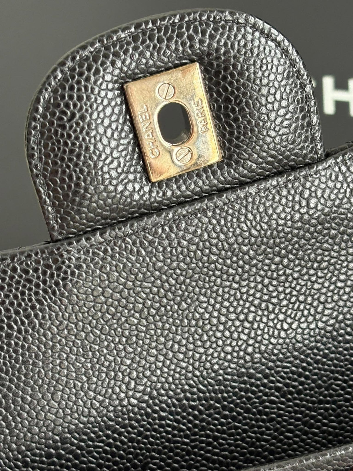 Chanel Jumbo Flap Black Caviar Shw Series 21624403
