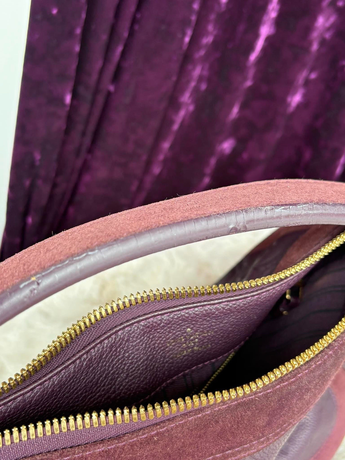 Louis Vuitton Aube Monogram Empreinte Leather Audacieuse Bag micro