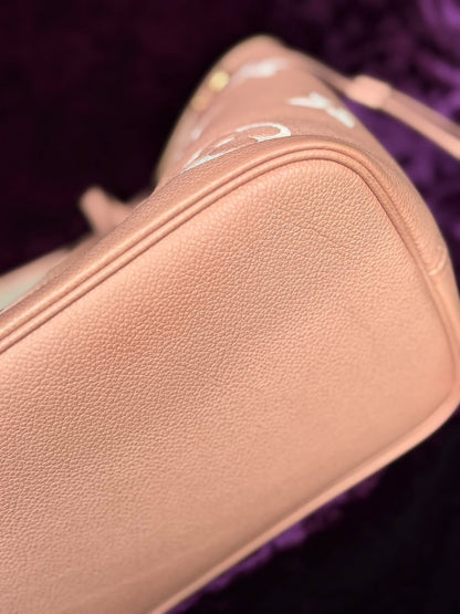 Louis Vuitton Neverfull Pm Impriente Pink Micro Rank A
