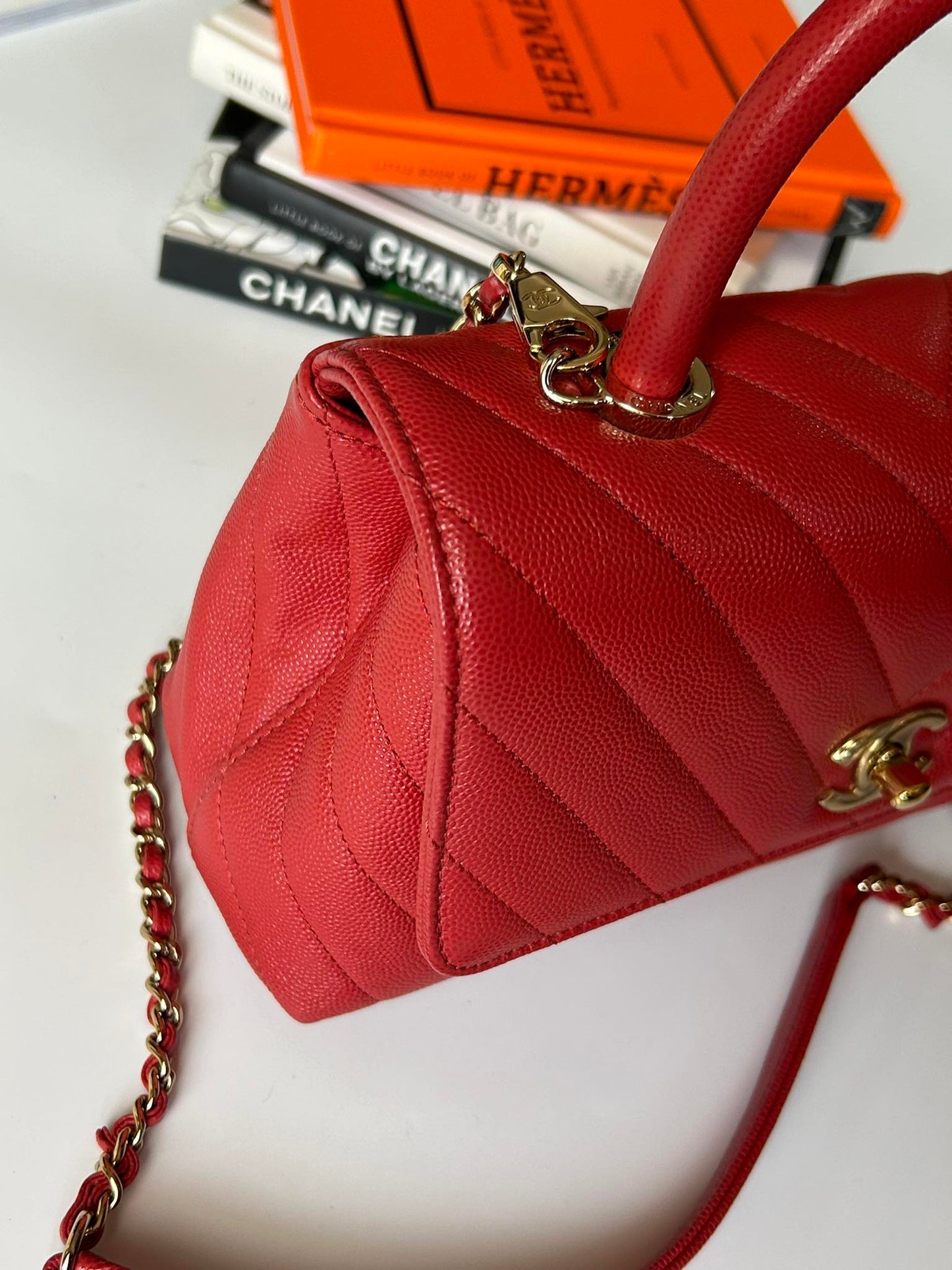 Coco small chevron red ghw