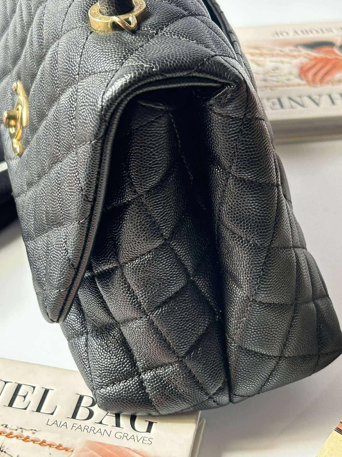 Preloved Chanel Coco Medium Black GHW 8.9/10  25201827