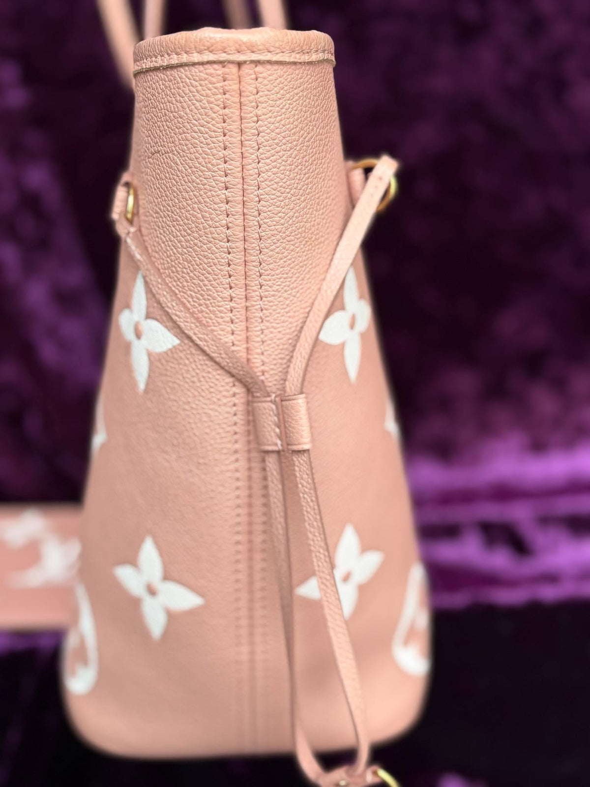 Louis Vuitton Neverfull Pm Impriente Pink Micro Rank A