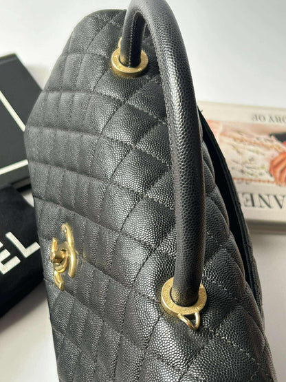 Preloved Chanel Coco Medium Black GHW 8.9/10  25201827