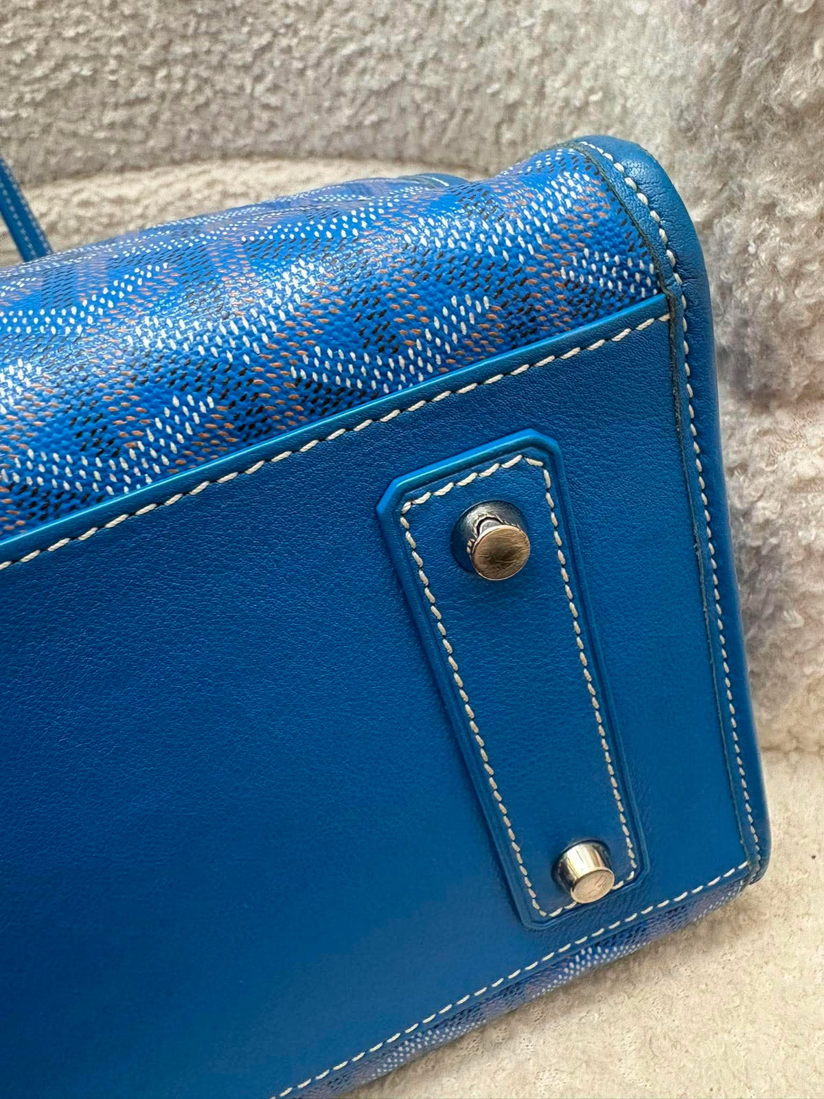Goyard Goyardine Marquises Tote Sky Blue rank A