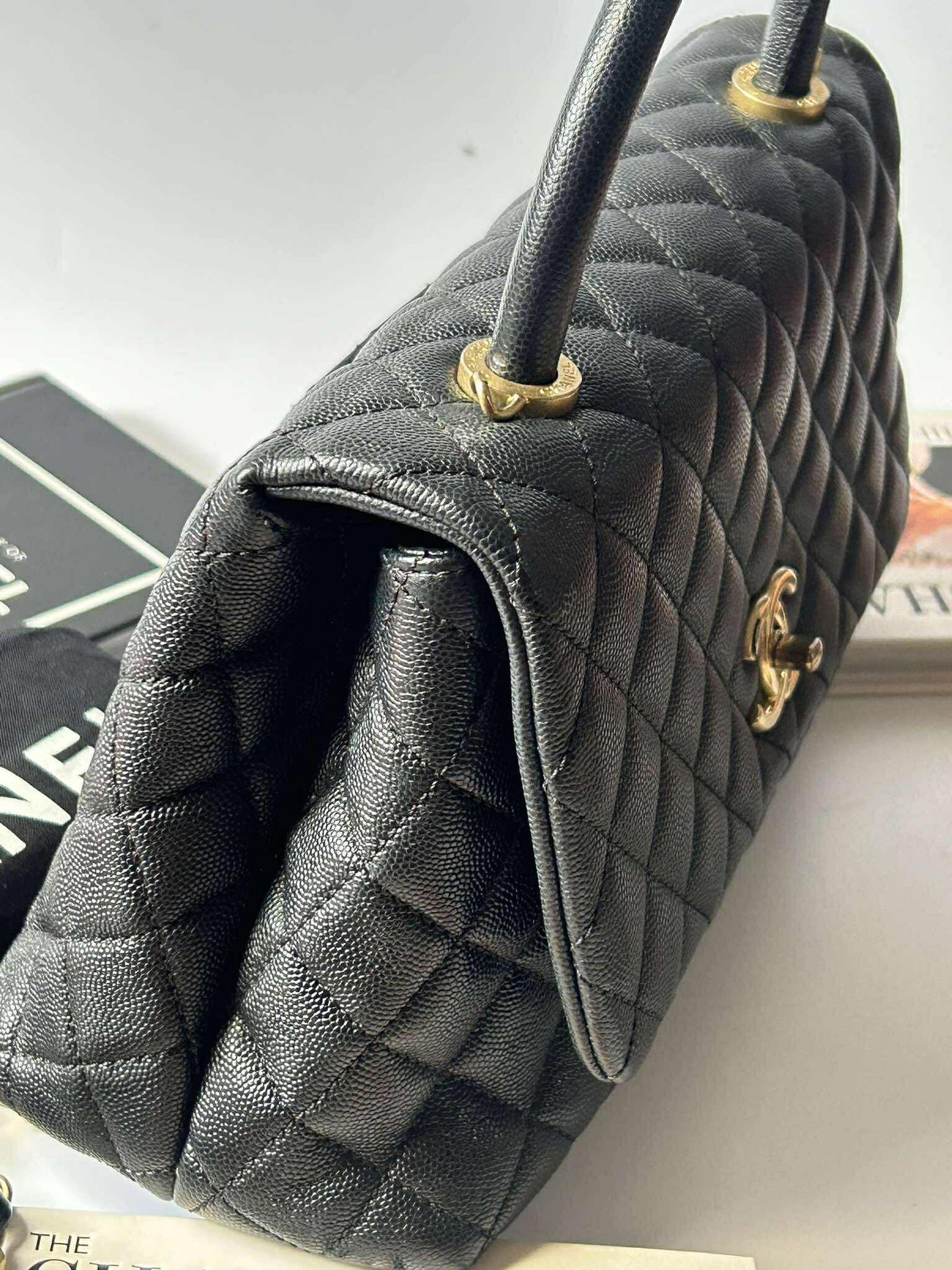 Preloved Chanel Coco Medium Black GHW 8.9/10  25201827
