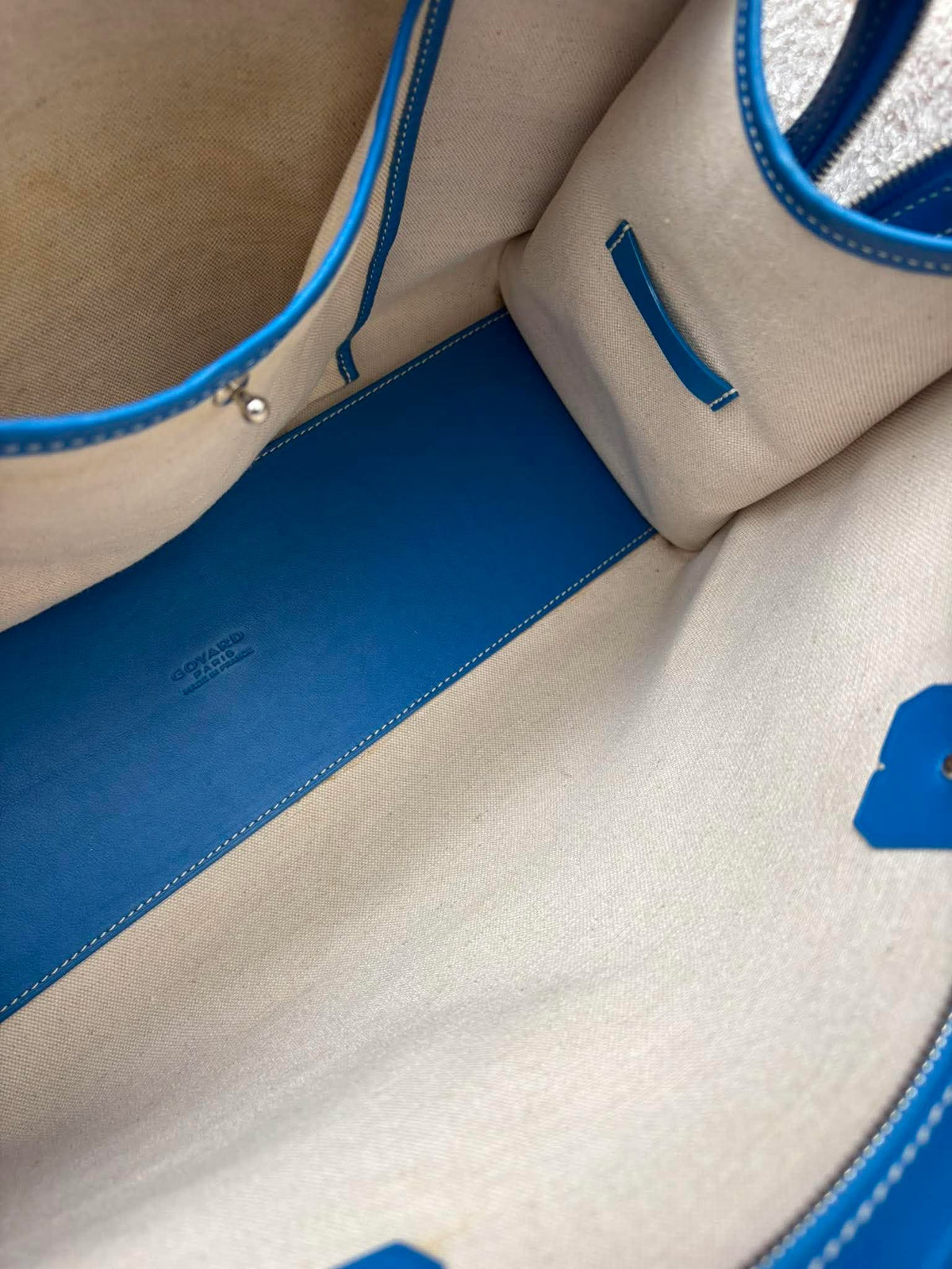 Goyard Goyardine Marquises Tote Sky Blue rank A