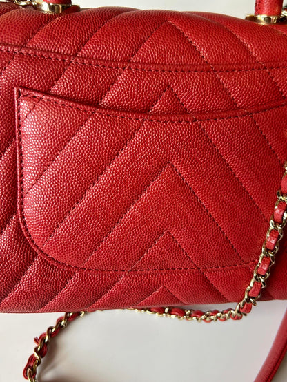 Coco small chevron red ghw