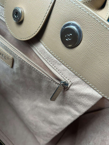 Deauvill large tote&nbsp;beige rank A authenticity card 25439386