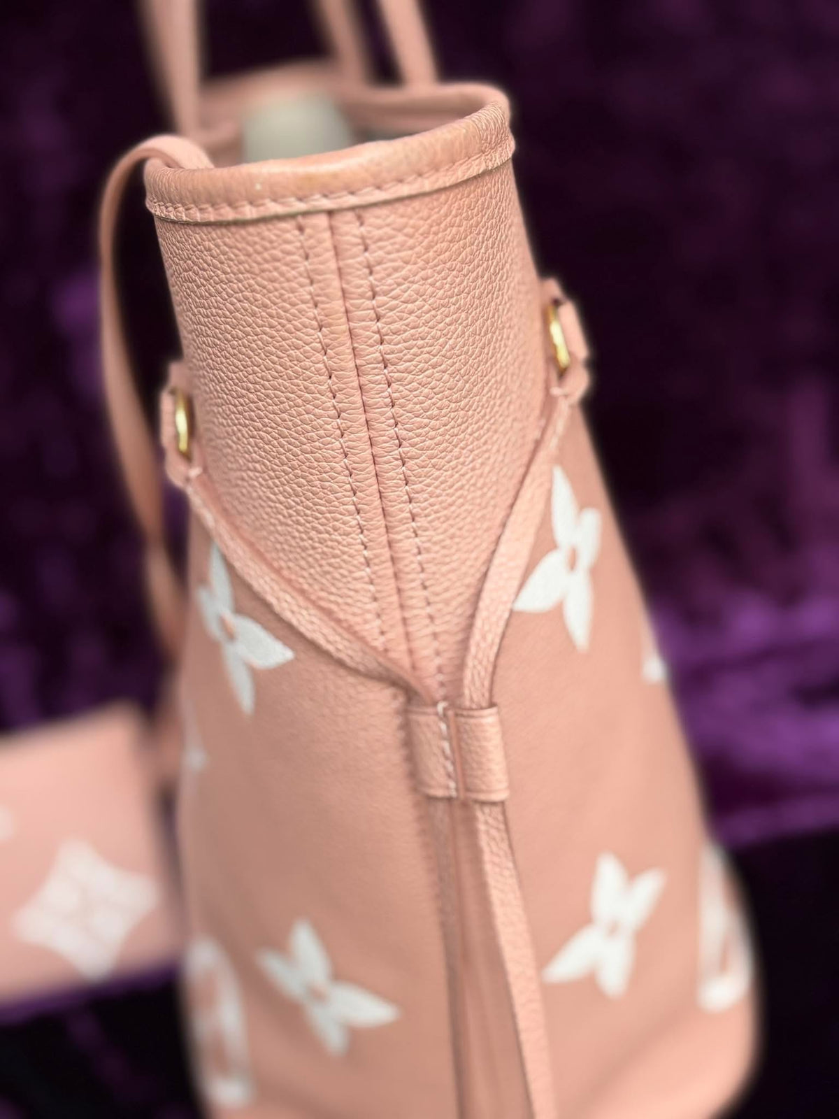 Louis Vuitton Neverfull Pm Impriente Pink Micro Rank A