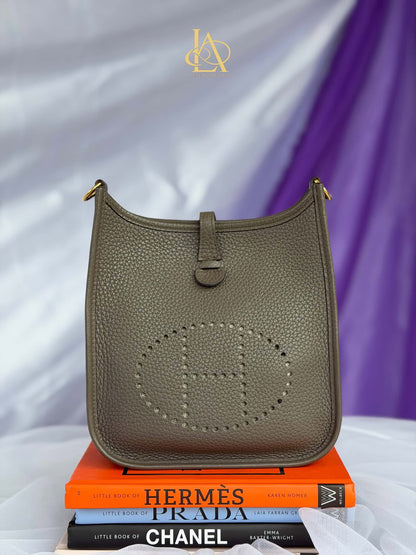 Hermes Tpm gray ghw strap stamp D DS 001 ZP Rank A