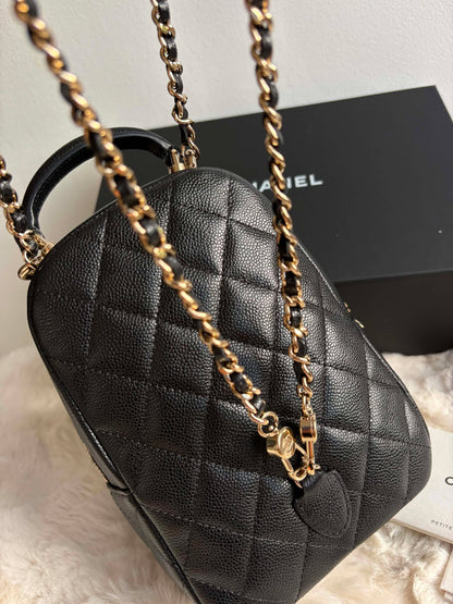 Chanel Mini Backpack Black Caviar Micro T90LAH95
