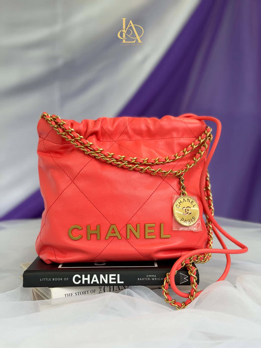 Chanel 23P hobo red calfskin sling bag