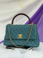 Chanel coco med lizard handle ghw series 28237389