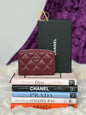 Chanel Compact zippy maroon chw caviar NU4U8156