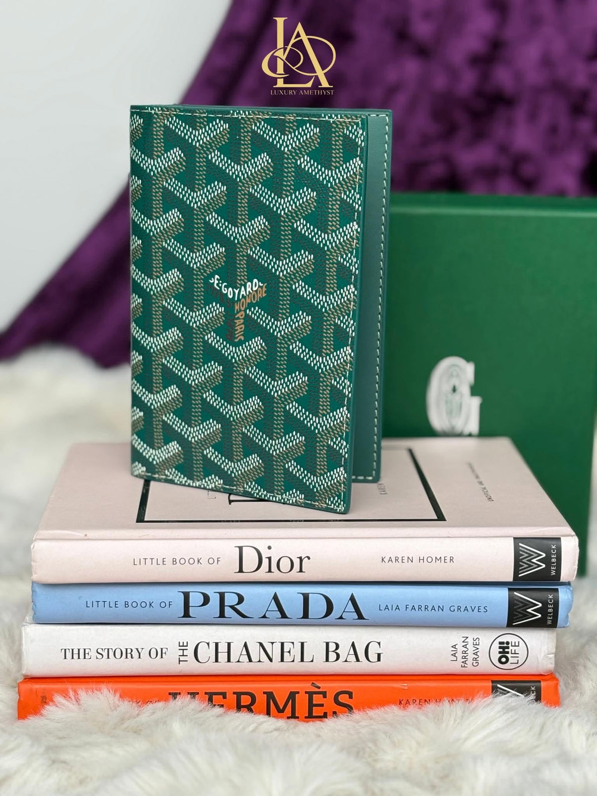 Goyard Passport holder green BN