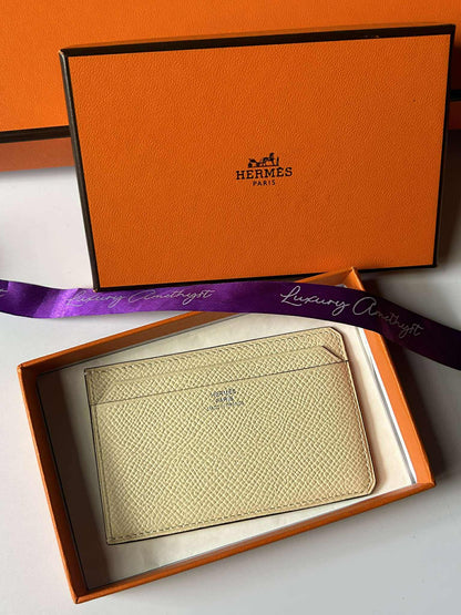 Hermes Card&nbsp;holder nata stamp U TY 006 AW