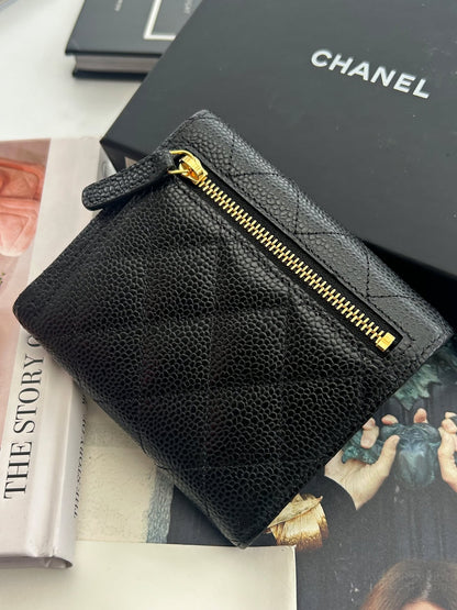 Chanel Trifold&nbsp;small ghw wallet caviar K8GNG1N9 brand new