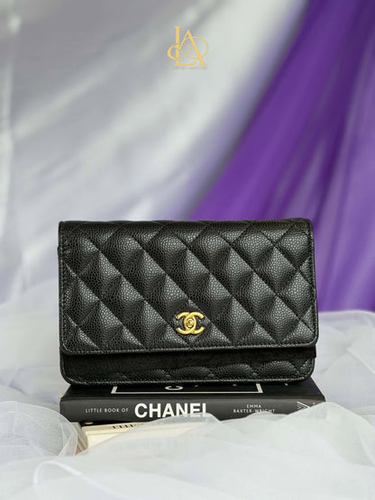 Chanel New Lock Woc Black Caviar