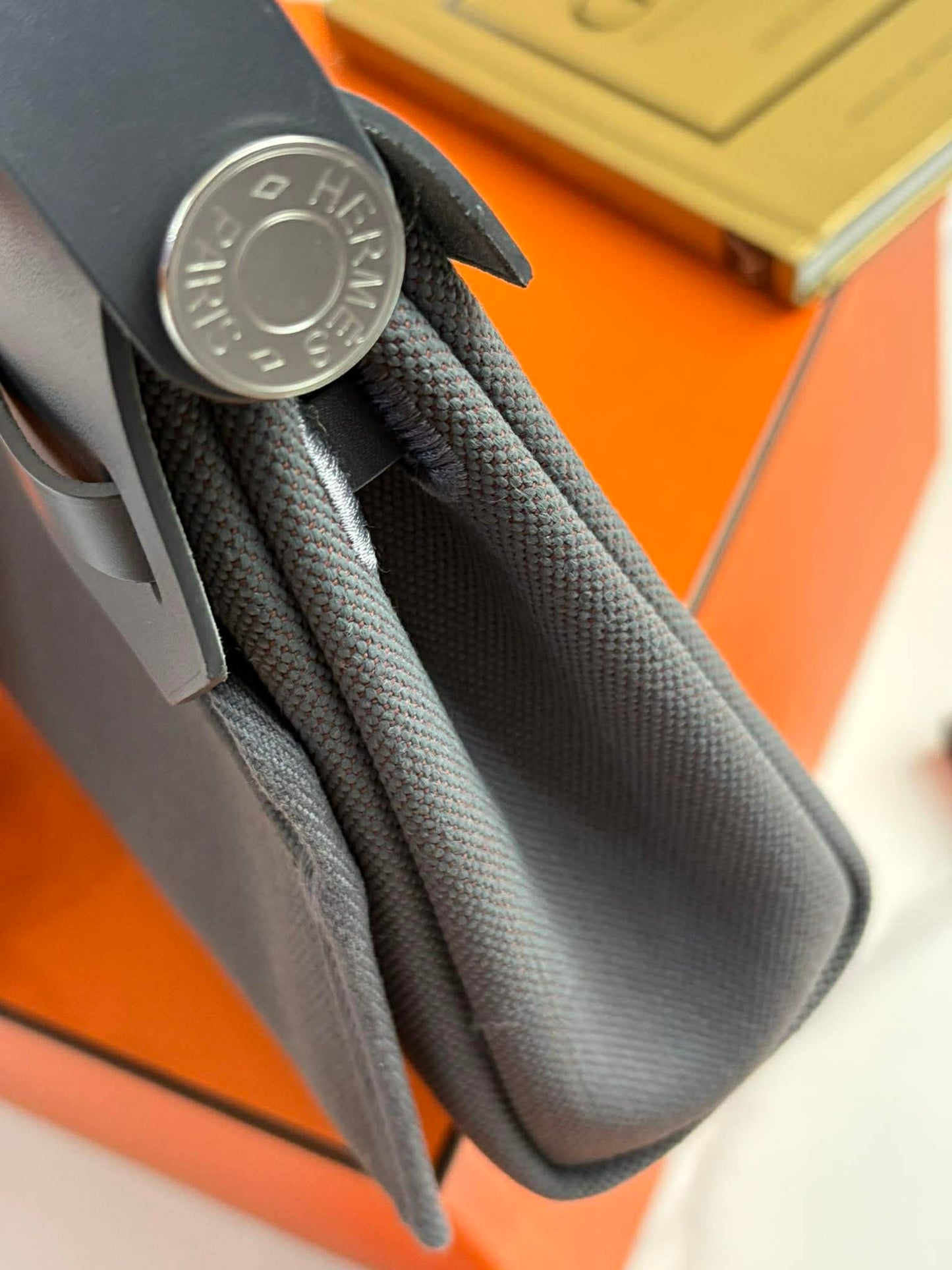 Hermes mini herbag gray Stamp K AA 010 ZA
