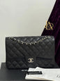 Chanel Jumbo Flap Black Caviar Shw series 19915806 9/10 Excellent Used