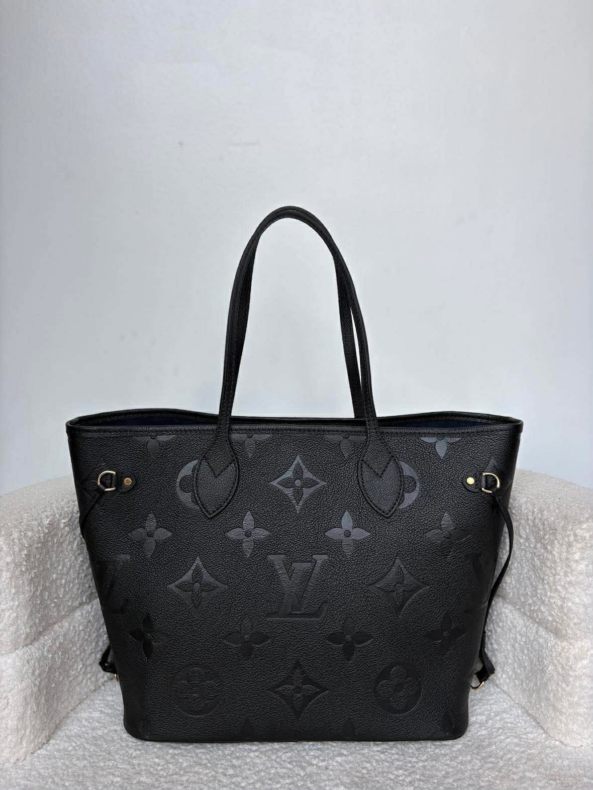 Louis Vuitton neverfull black impriente mm micro Rank A