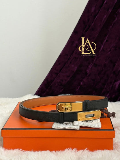 Kelly belt black ghw stamp G FM 060 PM Brandnew&nbsp;