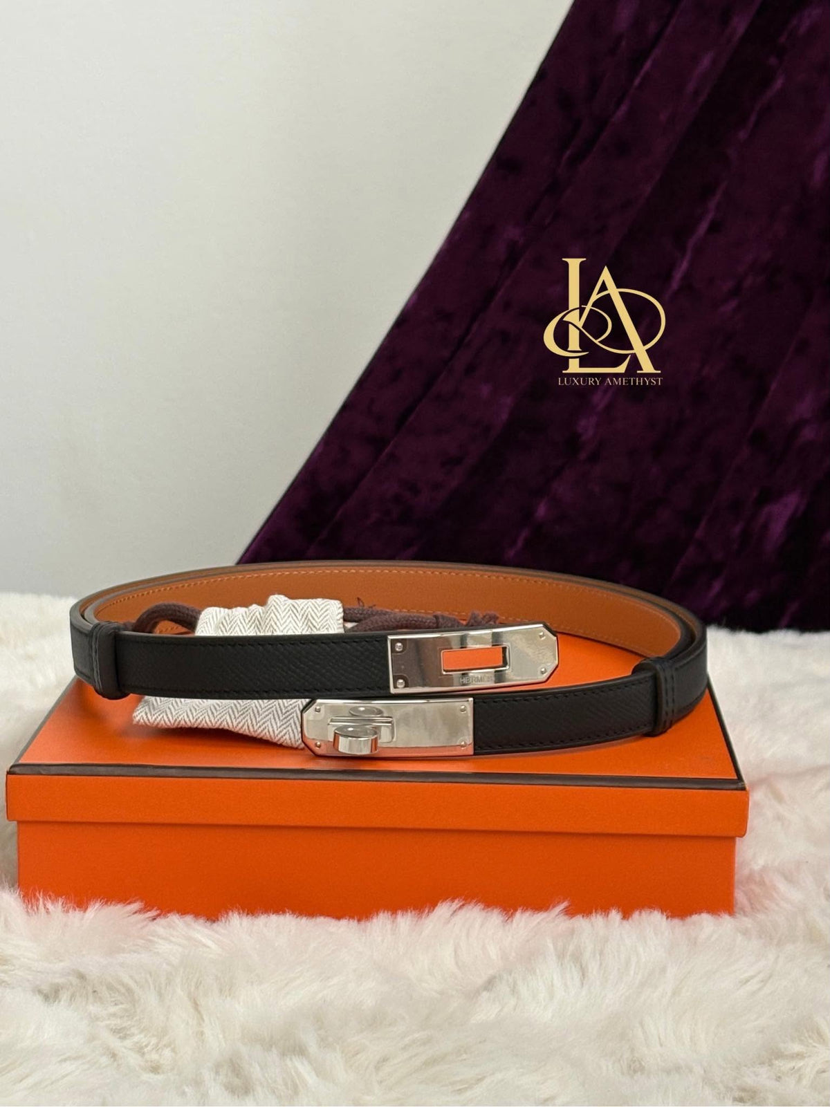 Kelly belt black phw stamp G AA 220 ZA Brandnew&nbsp;